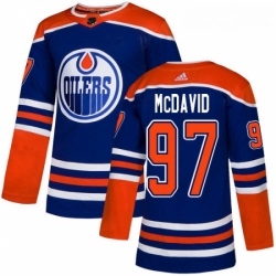 Youth Adidas Edmonton Oilers 97 Connor McDavid Authentic Royal Blue Alternate NHL Jersey 