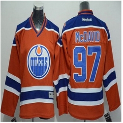 Youth Edmonton Oilers #97 Connor McDavid Orange NHL Jersey