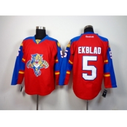 NHL Florida Panthers #5 ekblad Red Home Stitched Jerseys