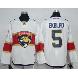 Panthers #5 Aaron Ekblad White Road Stitched NHL Jersey