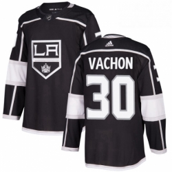Mens Adidas Los Angeles Kings 30 Rogie Vachon Authentic Black Home NHL Jersey 