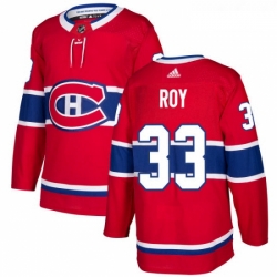 Youth Adidas Montreal Canadiens 33 Patrick Roy Authentic Red Home NHL Jersey 