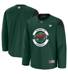 Men Minnesota Wild Green 2024 25 Team Practice Stitched Hockey Jersey