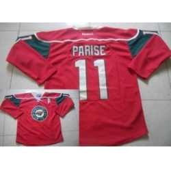 Minnesota Wild #11 Zach Parise Red Stitched NHL Jersey