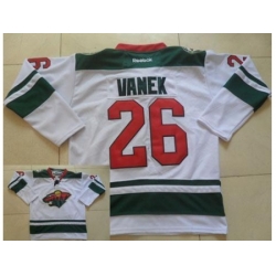 Minnesota Wild 26 Thomas Vanek White Stitched NHL Jersey