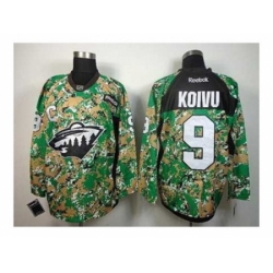 NHL Jerseys Minnesota Wild #9 Koivu camo[patch C]