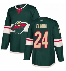 Youth Adidas Minnesota Wild 24 Matt Dumba Premier Green Home NHL Jersey 