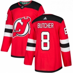 Mens Adidas New Jersey Devils 8 Will Butcher Premier Red Home NHL Jersey 