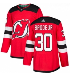 Youth Adidas New Jersey Devils 30 Martin Brodeur Authentic Red Home NHL Jersey 