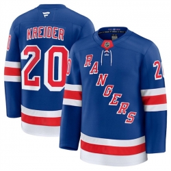 Men New York Rangers 20 Chris Kreider Royal 2024 25 Home Stitched Jersey