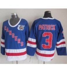 New York Rangers #3 James Patrick Blue CCM 75TH Stitched NHL Jersey