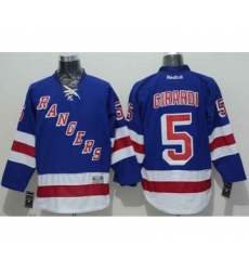 nhl jerseys new york rangers #5 girardi lt.blue