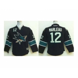 Youth NHL Jerseys San Jose Sharks #12 Marleau black[2014 new stadium]