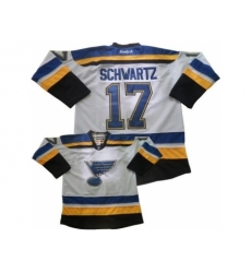 St Louis Blues #17 Jaden Schwartz New White Road Stitched NHL Jersey