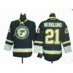 St. Louis Blues 21# Patrik Berglund DK Blue Jersey