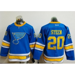 Blues #20 Alexander Steen Light Blue 2017 Winter Classic Stitched Youth NHL Jersey