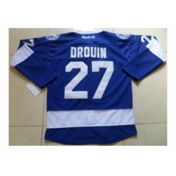 NHL Jerseys Tampa Bay Lightning #27 Drouin Blue Jerseys