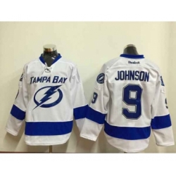 nhl jerseys tampa bay lightning #9 johnson white[johnson]