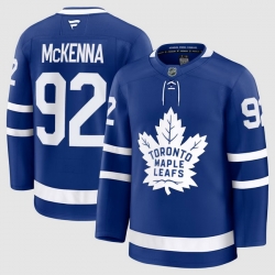 Men Toronto Maple Leafs 92 Gavin McKenna Fanatics Blue Home Premium Jerseys