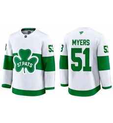 Men Toronto Maple Leafs Philippe Myers 51 White St Patricks Authentic Jersey Men Toronto Maple Leafs Philippe Myers 51 White St Patricks Authentic Jersey