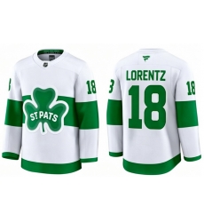Men Toronto Maple Leafs Steven Lorentz 18 White St Patricks Authentic Jersey Men Toronto Maple Leafs Steven Lorentz 18 White St Patricks Authentic Jersey