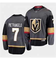 Golden Knights 7 Alex Pietrangelo 2020 21 home black Jersey