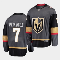 Golden Knights 7 Alex Pietrangelo 2020 21 home black Jersey