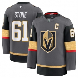 Men Vegas Golden Knights 61 Mark Stone Grey 2024 25 Alternate Stitched Hockey Jersey