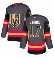 Mens Adidas Vegas Golden Knights 17 Vegas Strong Authentic Black Drift Fashion NHL Jersey 