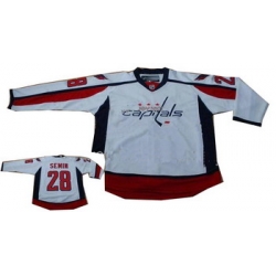 Alexander Semin Washington Capitals SEWN white Jersey