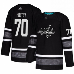 Mens Adidas Washington Capitals 70 Braden Holtby Black 2019 All Star Game Parley Authentic Stitched NHL Jersey 