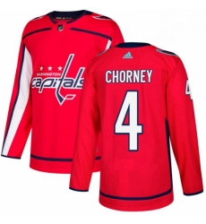 Youth Adidas Washington Capitals 4 Taylor Chorney Premier Red Home NHL Jersey 