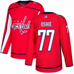 Youth Adidas Washington Capitals 77 TJ Oshie Premier Red Home NHL Jersey 