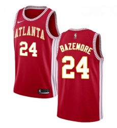 Womens Nike Atlanta Hawks 24 Kent Bazemore Authentic Red NBA Jersey Statement Edition 