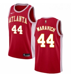 Womens Nike Atlanta Hawks 44 Pete Maravich Swingman Red NBA Jersey Statement Edition