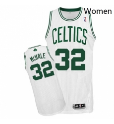 Womens Adidas Boston Celtics 32 Kevin Mchale Authentic White Home NBA Jersey 