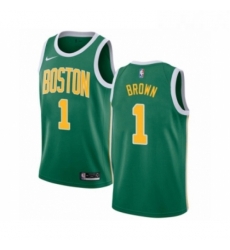 Womens Nike Boston Celtics 1 Walter Brown Green Swingman Jersey Earned Edition