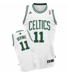 Youth Adidas Boston Celtics 11 Kyrie Irving Swingman White Home NBA Jersey 