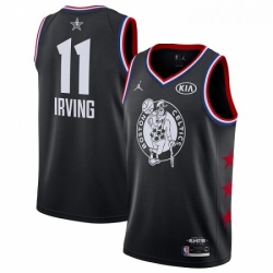 Youth Nike Boston Celtics 11 Kyrie Irving Black Basketball Jordan Swingman 2019 All Star Game Jersey 