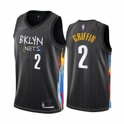 Men Nike Brooklyn Nets 2 Blake Griffin Black NBA Swingman 2020 21 City Edition Jersey