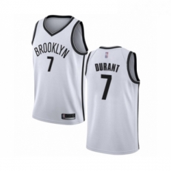 Womens Brooklyn Nets 7 Kevin Durant Swingman White Basketball Jersey Association Edition 