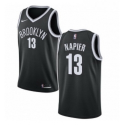 Womens Nike Brooklyn Nets 13 Shabazz Napier Swingman Black NBA Jersey Icon Edition 