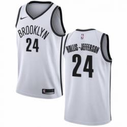 Womens Nike Brooklyn Nets 24 Rondae Hollis Jefferson Swingman White NBA Jersey Association Edition