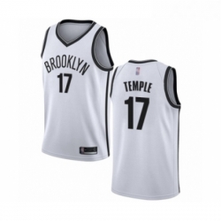 Youth Brooklyn Nets 17 Garrett Temple Swingman White Basketball Jersey Association Edition 