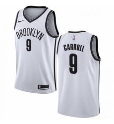 Youth Nike Brooklyn Nets 9 DeMarre Carroll Swingman White NBA Jersey Association Edition 