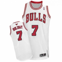 Womens Adidas Chicago Bulls 7 Justin Holiday Authentic White Home NBA Jersey 