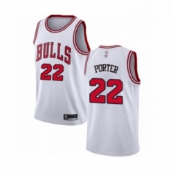 Womens Chicago Bulls 22 Otto Porter Swingman White Basketball Jersey Association Edition 