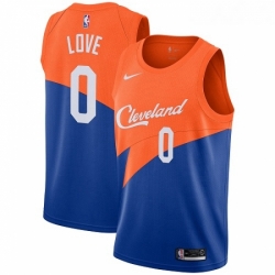 Youth Nike Cleveland Cavaliers 0 Kevin Love Swingman Blue NBA Jersey City Edition
