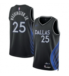 Men Dallas Mavericks 25 P J Washington Black 2025 26 City Edition Stitched Basketball Jersey Men Dallas Mavericks 25 P J Washington Black 2025 26 City Edition Stitched Basketball Jersey