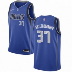 Mens Nike Dallas Mavericks 37 Kostas Antetokounmpo Swingman Royal Blue Road NBA Jersey Icon Edition 
